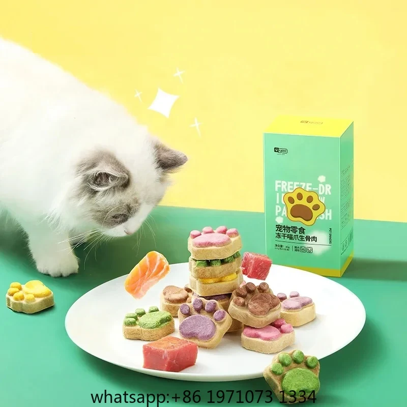 Food Snacks With High Protein - Gefriergetrocknete Katzensnacks mit Hohem Proteingehalt, Huhn,
