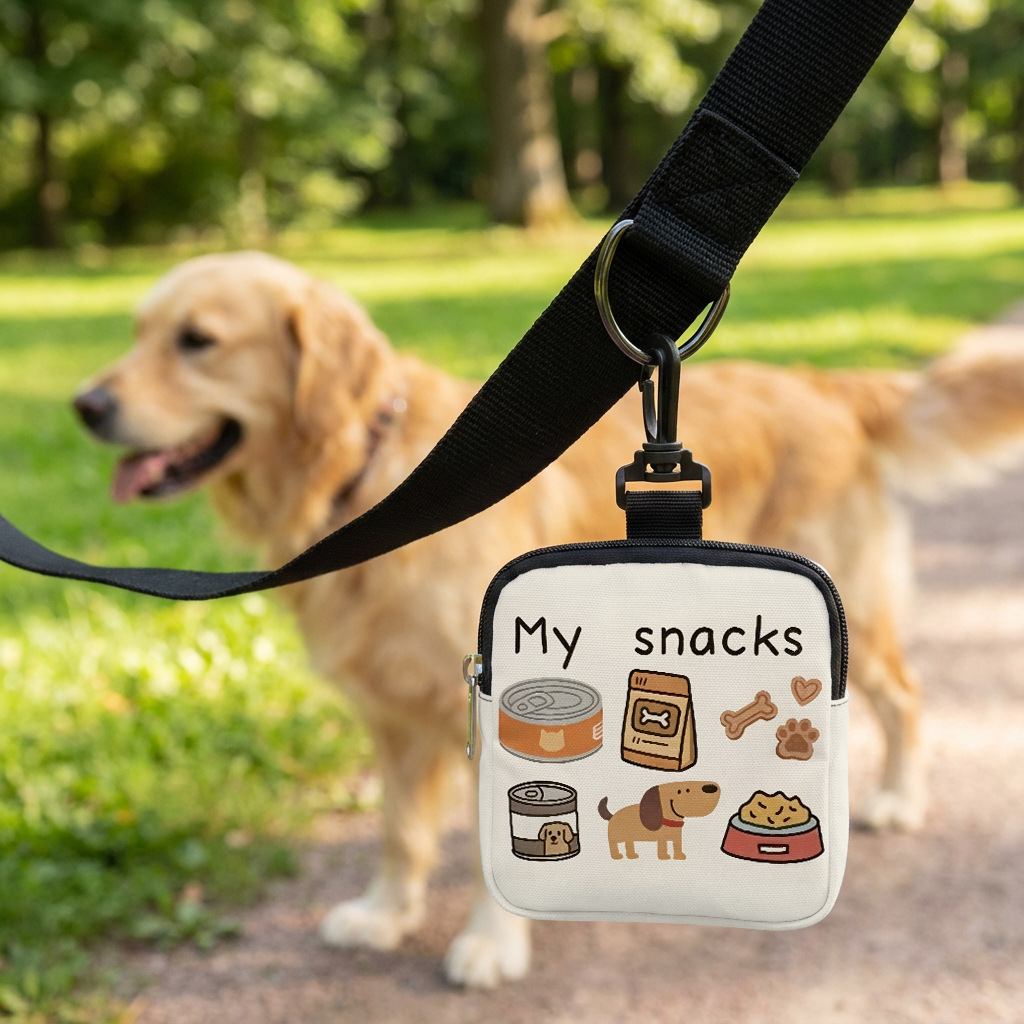 Food Snacks Wholesale - Neue Cartoon-Katzenfuttertasche, Hunde-Pfotenabdruck-Hundefuttertasche, Tier-Snacktasche, tragbare Hundefuttertasche