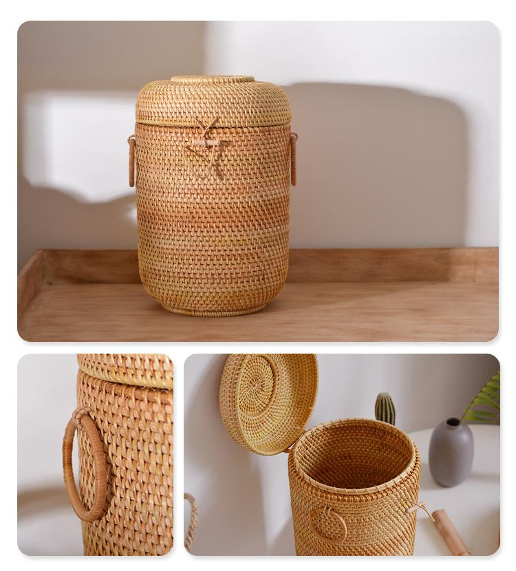 Handgewebte Rattan-Tee-Aufbewa – Food Snacks Wholesale Bewertung und Preis
